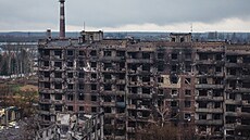 Ukrajinské m�sto Kos�antynivka zdevastované po ruských útocích. (12. listopadu...