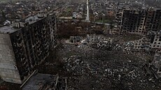 Ukrajinské m�sto Kos�antynivka zdevastované po ruských útocích. (12. listopadu...