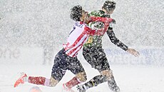 Momentka z finále Kanadské Premier League mezi Ottawou a Calgary.