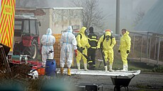 V areálu spolenosti Agro-V ve Valdíkov na Tebísku zaala 12. listopadu 2025...