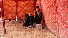 Ji�í Petrák v pou�ti nedaleko Rijádu v Saúdské Arábii