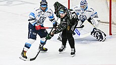 Dominik Lakato� z Mladé Boleslavi cloní p�ed libereckým gólmanem Petrem Kvá�ou.