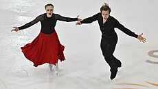 Kateina a Daniel Mrázkovi ve volném tanci na Americké brusli