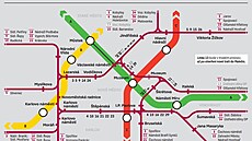 Schéma budoucí podoby MHD v okolí Václavského nám�stí