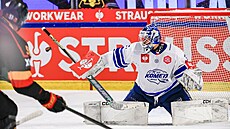 Hokejisté Komety Brno v utkání osmifinále Ligy mistr proti védskému Lulea....