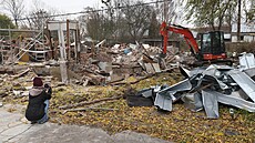 Osada Bed�i�ka v Ostrav� Mariánských Horách, kde za�ala její demolice. (13....