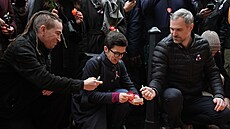 �esko si p�ipomíná výro�í sametové revoluce. Na snímku zleva Ivan Barto�, Olga...