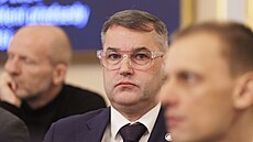 Sch�ze sn�movního rozpo�tového výboru. Na snímku Mojmír Hampl. (19. listopadu...