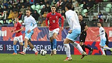 Patrik Schick mezi hrá�i San Marina.