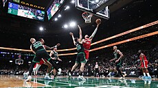 Momentka z utkání Boston - Los Angeles Clippers.