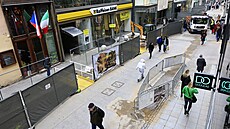 eská ulice jakoto hlavní pí tepna v centru Brna je kvli píprav...