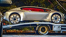 Futuristický koncept Kaiser p�i natá�ení v Praze