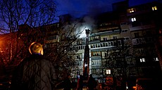 Ruský raketový a dronový útok na Kyjev (14. listopadu 2025)