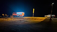 Do lipenslé pehrady sjel osobní automobil, idi z ciziny netstí nepeil....