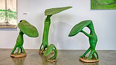 Výstava Biosphaera od um�lce Karla Pauzera v Konírn� Musea Kampa.