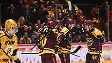 Pond�lní vypjatý zápas mezi jihlavskou Duklou a Vsetínem sledovala vyprodaná...