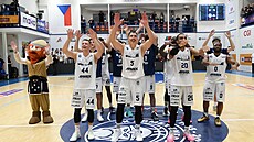 D��ín, 12. 11. 2025, BK D��ín - Sluneta Ústí nad Labem, utkání NBL. D��ín slaví...