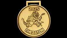 Pamtní medaile Chezatonu, tafetového bhu v hokejovém Litvínov.