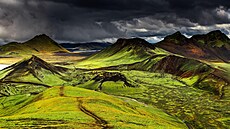 Kam za �supertichem�. Landmannalaugar, �esky Duhové hory na Islandu