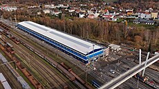 Stavba servisní haly je hotová, do jara se bude pracovat v interiéru. Opravái...