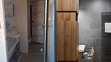 Koupelna p�ed a po prom�n�