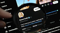 Profil Naomi Seibtové na sociální síti X