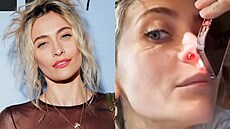 Paris Jacksonová ukázala díru v nosní pepáce po uívání kokainu. (listopad...
