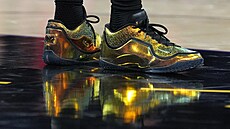 Boty Nike LeBron XXIII na chodidlech LeBrona Jamese z Los Angeles Lakers