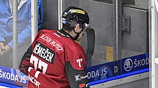 David N�me�ek, obránce Sparty, odchází do kabiny po faulu na plze�ského Daniela...