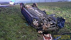Na novém obchvatu nedaleko Rokycan havarovala v pondlí ráno dv vozidla....