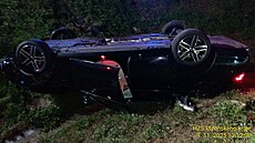 Na novém obchvatu nedaleko Rokycan havarovala v dv� auta také v ned�li. V...