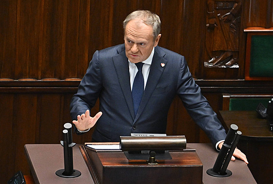 Polský premiér Donald Tusk (18. listopadu 2025)