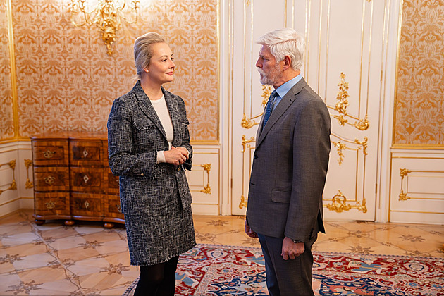 Julija Navalná je v Praze. Vdovu po ruském opozičníkovi přijal na Hradě Pavel