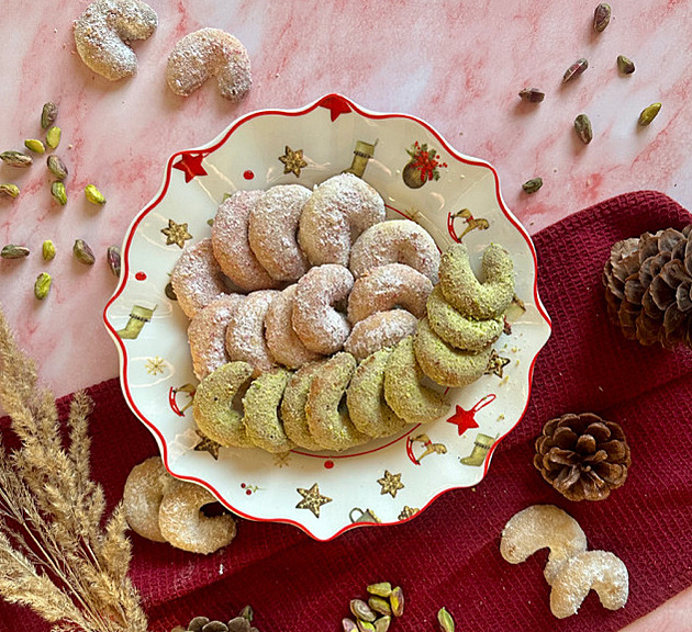 Vanilkové rohlíčky s pistáciemi podle Vojtěcha Blažka