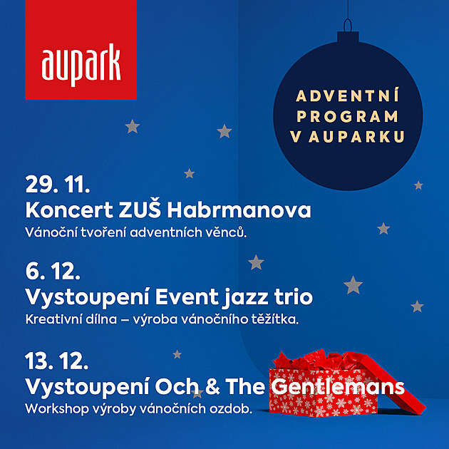 Prosinec v Auparku: to je advent, tvo�en� a novinky, kter� pot��