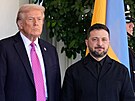 Americký prezident Donald Trump vítá v Bílém dom� ukrajinského lídra Volodymyra...