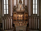 Interiér kostela Nanebevzetí Panny Marie v Ústí nad Labem. (listopad 2025)