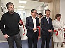 Slavnostn� otev�en� onkologick�ho odd�len� v nemocnici v �umperku. Zleva:...