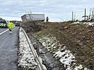 Dopravn� nehoda na d�lnici D6 (27. listopadu 2025)