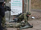 Voj�ci a z�lo�n�ci b�hem cvi�en� Hradba 2025 ve �lapanov� na Havl��kobrodsku...