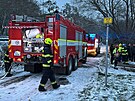 Hasi�i zasahuj� u rann�ho po��ru st�nku s ob�erstven�m v Mod�anech (24....