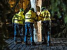 Instalace v�no�n�ho strome�ku na Starom�stsk�m n�m�st� v Praze. (2025)