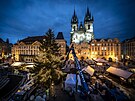 Zdoben� v�no�n�ho strome�ku na Starom�stsk�m n�m�st� (27. listopadu 2025)