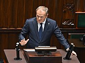 Polský premiér Donald Tusk (18. listopadu 2025)