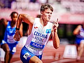 Michal Rada na juniorském mistrovství Evropy v atletice v Tampere.