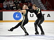 Natálie a Filip Taschlerovi bhem Grand Prix ve Finsku.