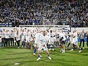Jan Navrátil slaví letoní triumf Sigmy v MOL Cupu.