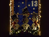 Originální adventní kalendá s rozsvícenými ísly mají napíklad v Chrástu u...