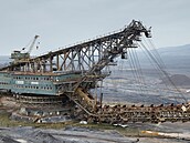 Rypadlo RK 5000 je gigantické korekové rýpadlo, které v uhelném lomu SA...