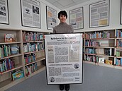 Knihovnice Ivana Zedková a výstava Kyleovické knihovny